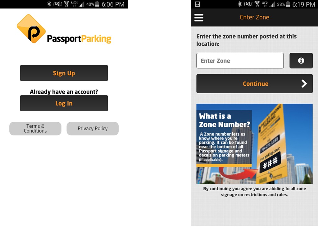 Passport Parking App