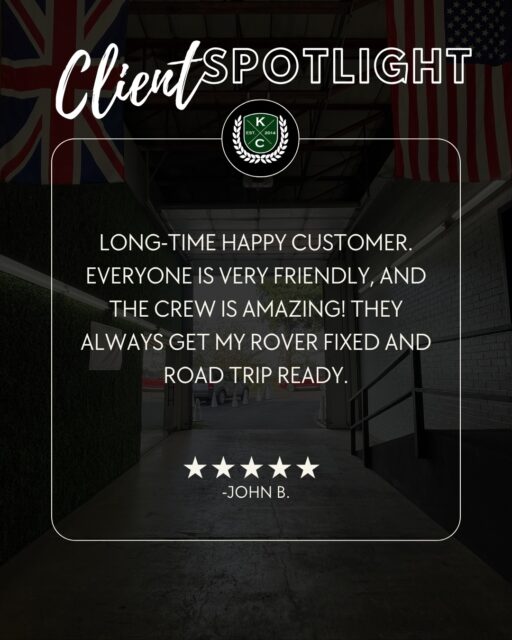 ⭐⭐⭐⭐⭐ Thank you, John!

Thank you for trusting our team with your Rover. We truly appreciate your support and the time you took to share your experience.

Here’s to many more miles ahead! 🔧💚

-The Kings Cross Automotive Team

#kingscrossautomotive #landrover #rover #landroverrepair #europeanauto #vancouverwa #vancouverwamechanic #camaswa #ridgefieldwa #portlandcars #pdxauto #pnwcars