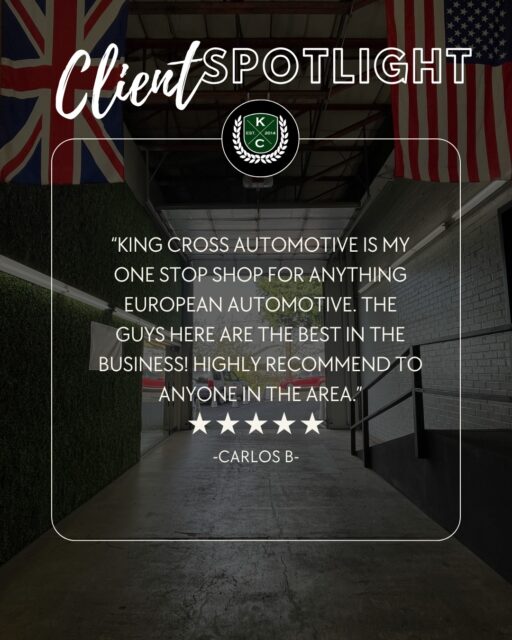 Carlos, thank you so much for the 5-star review! We’re incredibly grateful for wonderful customers like you and truly appreciate your support! ⭐️⭐️⭐️⭐️⭐️
_____________________
KINGS CROSS AUTOMOTIVE
European Auto Specialists
Land Rover • Jaguar • MINI • BMW • Audi • Porsche • Mercedes-Benz • Volvo
📍 Vancouver, WA | Serving the Pacific Northwest
📞 (360) 695-3353
💬 Comment “BOOK” 👇 to book online now!