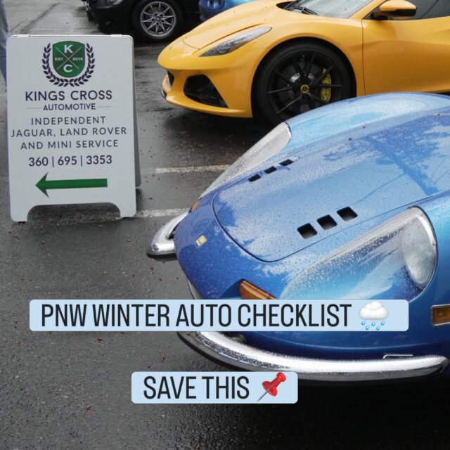 3 critical areas to check on your European ride before the Pacific Northwest winter hits. 

Save this post for your weekend checklist! 🌧️👇

1. Wiper Blades: Check for cracking and replace them if they streak or skip.

2. Fluid Levels: Check and top off all fluids including your windshield washer reservoir so you never lose visibility.

3. Tires, Alignment & Brakes: Ensure you have plenty of tread, straight tracking on wet roads, and healthy brake pads for safe stopping power.

Hearing a strange noise, or is your European ride simply due for routine service? 

Comment BOOK below, and we’ll DM you a link to schedule online at your convenience.

📍 315 E. Reserve St, Vancouver, WA

#KingsCrossAuto #VancouverWA #EuropeanAutoRepair #winterautotips #pnwauto